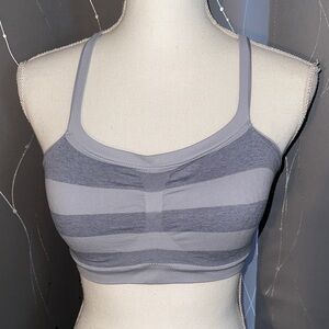 👙Women’s Large Gray Striped Sports Bar